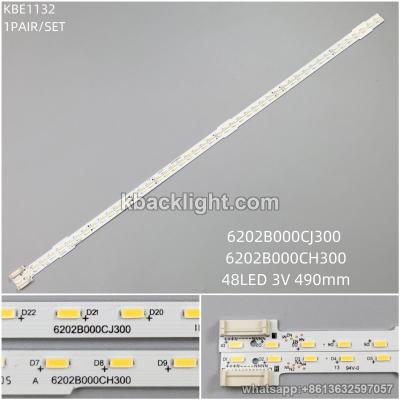 KBE1132 6202B000CJ300/6202B000CH300/48LED 3V 490mm 1 PAIR/ SET