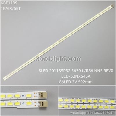 KBE1139 SLED 2011SSP52 5630 L/R86 NNS REV0/LCD-52NX545A/86LED 3V 592mm 2PCS/SET
