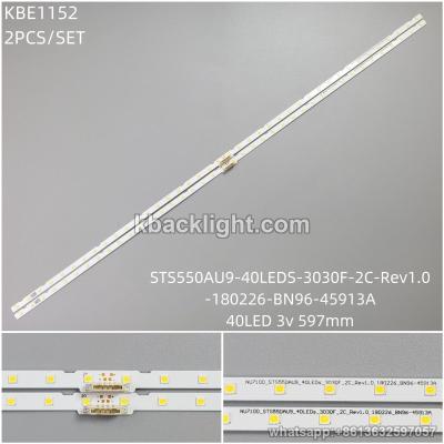 KBE1152 STS550AU9-40LEDS-3030F-2C-Rev1.0-180226-BN96-45913A/40LED 3V 597mm 2PCS/SET