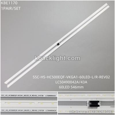 KBE1170 SSC-HS-HC500EQF-VKGA1-60LED-L/R-REV02/LC50490042A/43A/60LED 546mm 1 PAIR/ SET