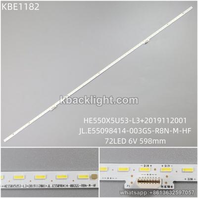 KBE1182 HE550X5U53-L3+2019112001/JL.E55098414-003GS-R8N-M-HF/72LED 6V 598mm
