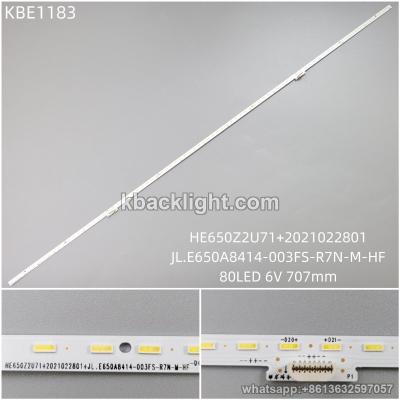KBE1183 HE650Z2U71+2021022801/JL.E650A8414-003FS-R7N-M-HF/80LED 6V 707mm