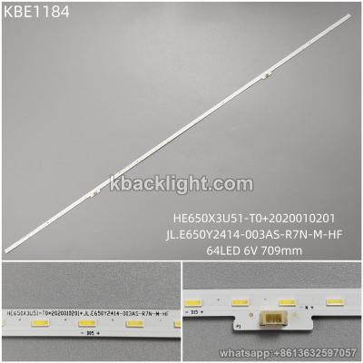 KBE1184 HE650X3U51-T0+2020010201/JL.E650Y2414-003AS-R7N-M-HF/64LED 6V 709mm