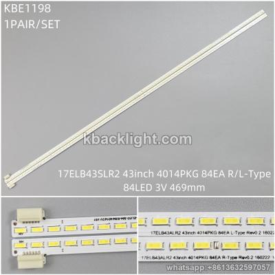 KBE1198 17ELB43SLR2 43inch 4014PKG 84EA R/L-Type/84LED 3V 469mm