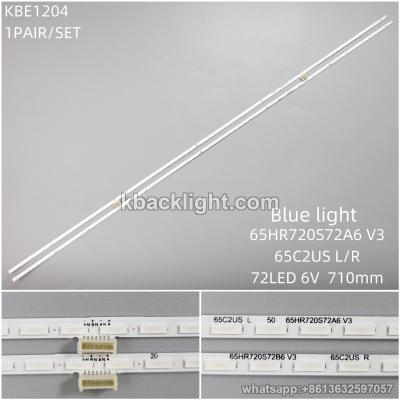 KBE1204 blue light 65HR720S72A6 V3/65C2US L/R/72LED 6V 710mm