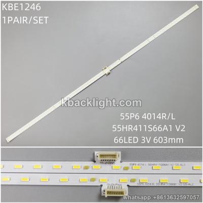 KBE1246 55P6 4014R/L 55HR411S66A1 V2/66LED 3V 603mm