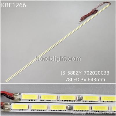KBE1266 JS-58EZY-702020C3B/78LED 3V 643mm