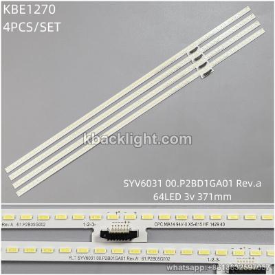 KBE1270 SYV6031 00.P2BD1GA01 Rev.a/64LED 3v 371mm 4PCS/SET