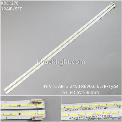 KBE1276 49 V16 ART3 2451 REV 0.6 6 L/R-Type/63LED 6V 536mm 1PAIR/SET