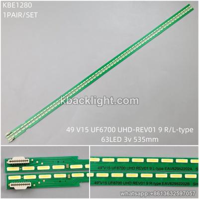 KBE1280 49 V15 UF6700 UHD-REV01 9 R/L-type/63LED 3v 535mm