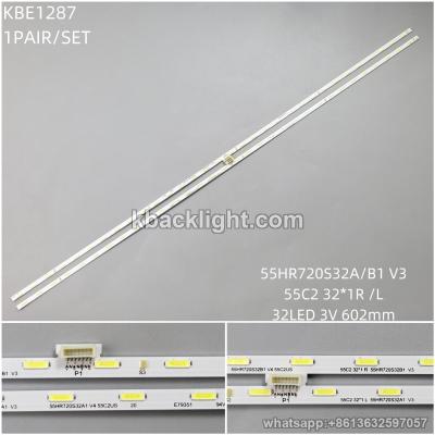 KBE1287 55HR720S32A/B1 V3/55C2 32*1R/L/32LED 3V 602mm