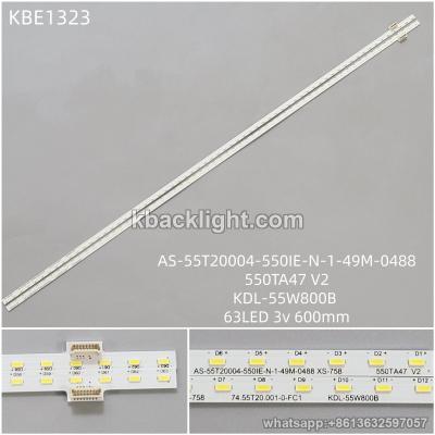 KBE1323 AS-55T20004-550IE-N-1-49M-0488/550TA47 V2/KDL-55W800B/63LED 3V 600mm
