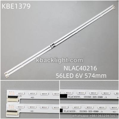 KBE1379 NLAC40216 YLV4621-02N/ blue light 56LED 6V 574mm