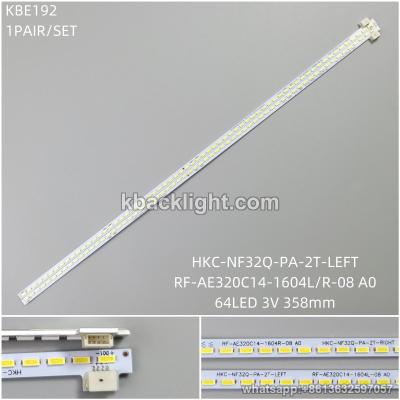 KBE192 HKC-NF32Q-PA-2T-LEFT/RF-AE320C14-1604L/R-08 A0/64LED3V358mm 1 PAIR/ SET