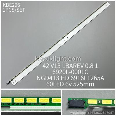 KBE296 42 V13 LBAREV 0.8 1/42 v13 bent/6920L-0001C/NGD413 HD 6916L1265A/60LED 6v 525mm