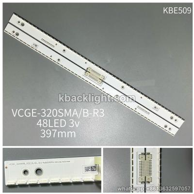 KBE509 VCGE-320SMA/B-R3/ vertical 32-inch 48-LED/ original 120 PAIRS /48LED3v397mm