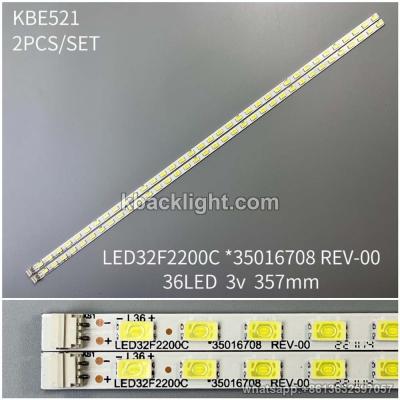 KBE521 LED32F2200C *35016708 REV-00/36LED3v357mm 2PCS/SET
