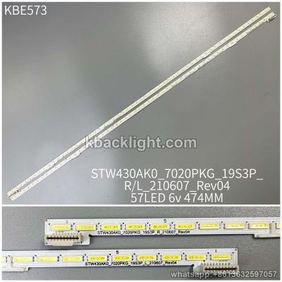 KBE573 STW430AK0-7020PKG-19S3P-R/L-210607-Rev04/57LED 6v 474mm