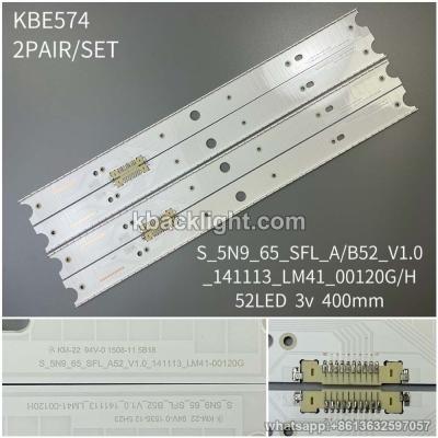 KBE574 S-5N9-65-SFL-B52-V1.0-141113-LM41-00120H/G/ vertical 65-inch 52-LED blue light/52LED 3v 400mm 2 PAIRS/ SET