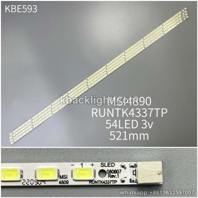 KBE593 MSI4890/RUNTK4337TP/SLED 080807/54LED 3v 521mm 4PCS/SET