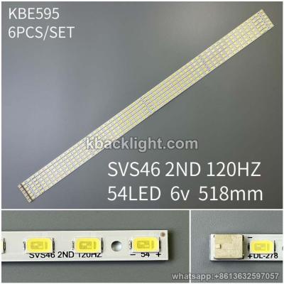KBE595 SVS46 2ND 120HZ/54LED 6v 518mm 6PCS/SET