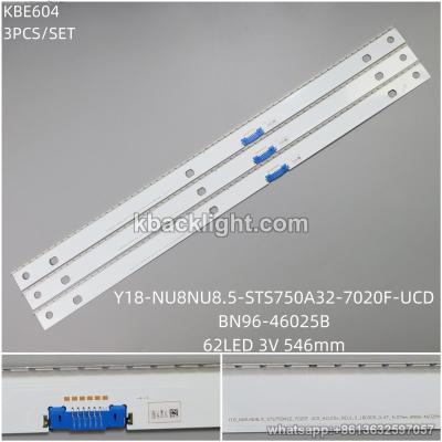 KBE604 STS750A32/BN96-46025B/ original bent/62LED 3v 546mm 3PCS/SET