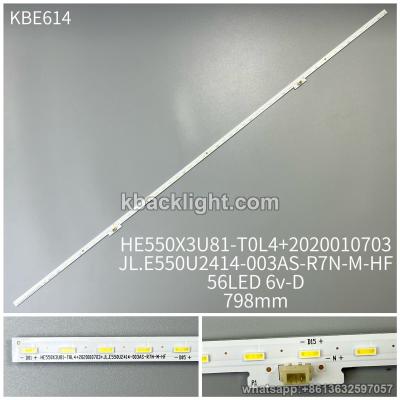 KBE614 HE550X3U81-TOL4+2020010703JL.E550U2414-003AS-R7N-M-HF/56LED 6v 798mm