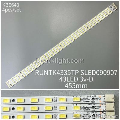 KBE640 RUNTK4335TP SLED090907/43LED 3v 455mm 4PCS/SET