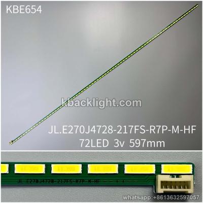 KBE654 JL.E270J4728-217FS-R7P-M-HF/72LED 3v 597mm