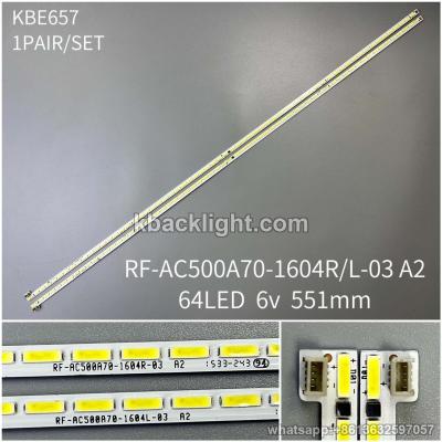 KBE657 RF-AC500A70-1604R/L-03 A2/64LED 6v 551mm 1 PAIR/ SET
