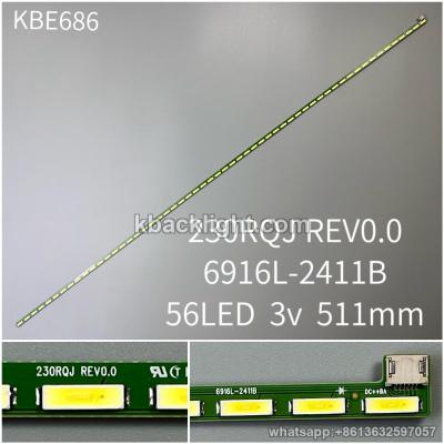 KBE686 7-3B. 230RQJ REV0.0/6916L-2411B/56LED 3v 511mm