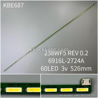 KBE687 7-3B. 238WF5 REV 0.2/6916L-2724A/60LED 3v 526mm