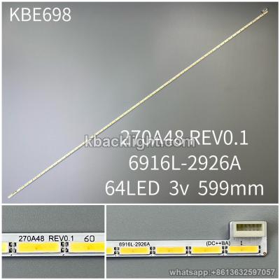 KBE698 270A48 REV0.1/6916L-2926A/64LED 3v 599mm