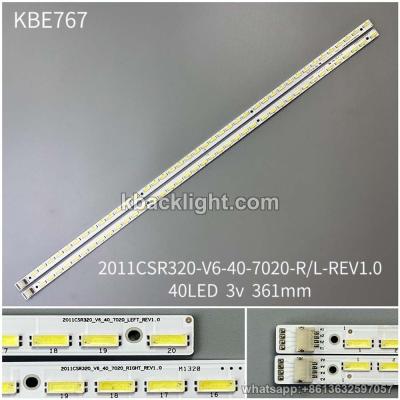 KBE767 2011CSR320-V6-40-7020-R/L-REV1.0/40LED 3v 361mm