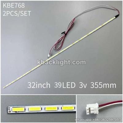 KBE768 32-inch 39-LED 7020-LED PCS with cable/39LED 3v 355mm 2PCS/SET