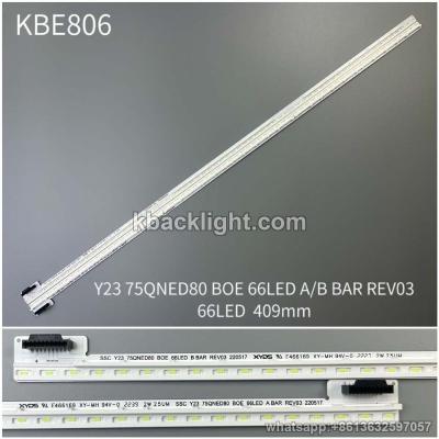 KBE806 Y23 75QNED80 BOE 66LED A/B BAR REV03/66LED 409mm