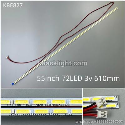 KBE827 GYD-55-inch 72-LED 7020-LED PCS with cable/72LED 3v 610mm