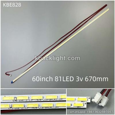 KBE828 GYD-60-inch 81-LED 7020-LED PCS with cable/81LED 3v 670mm