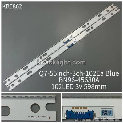KBE862 Q7-55inch-3ch102Ea/BN96-45630A/102LED 3V 598mm/55-inch 102-LED bent blue light