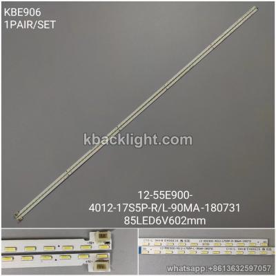 KBE906 12-55E900-4012-17S5P-R/L-90MA-180731/85LED 6V 602mm