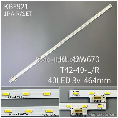 KBE921 connector KL-42W670/T42-40-L/R/40LED 3v 464mm