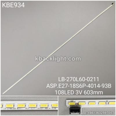 KBE934 LB-270L60-0211/ASP.E27-18S6P-4014-93B/108LED 3V 603mm