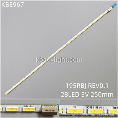 KBE967 195RBJ REV0.1/28LED 3V 250mm